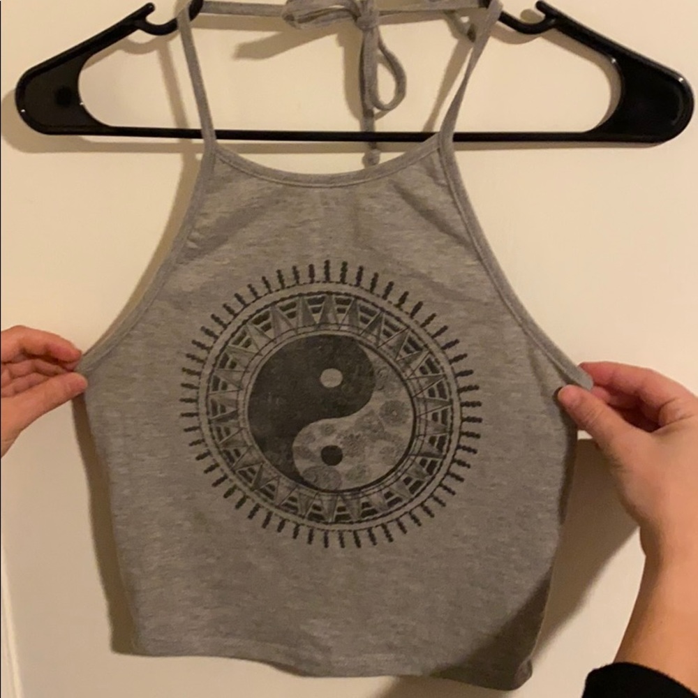 LA Hearts crop top